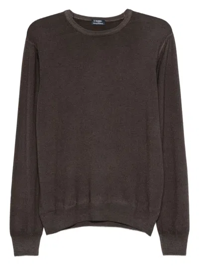 Barba Napoli Crew-neck Sweater In Brown