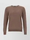 Barba Napoli Luxurious Wool-silk Blend Crew-neck Sweater