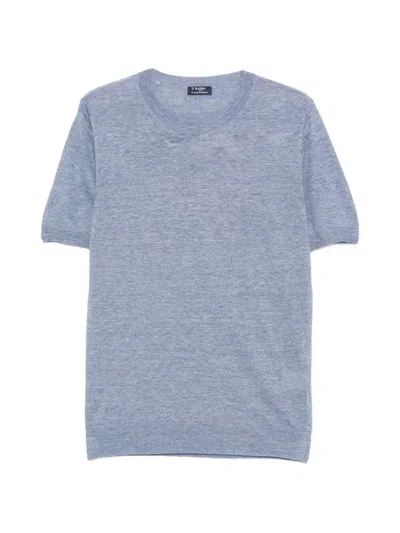 Barba Napoli Crew-neck T-shirt In Purple