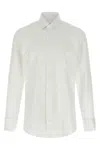 Barba Napoli Barba Cotton Poplin Shirt With Concealed Button Front And Cufflink-ready Sleeves In Multi