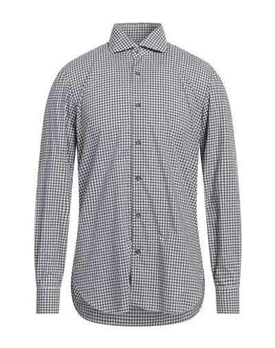 Barba Napoli Culto Man Shirt Grey Size 15 ¾ Cotton