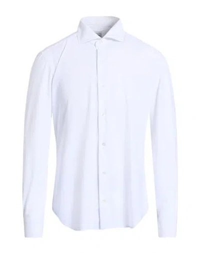 Barba Napoli Culto Man Shirt White Size 17 ½ Polyamide, Elastane