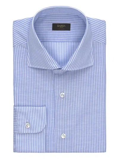 Barba Napoli Culto Striped Shirt In Blue