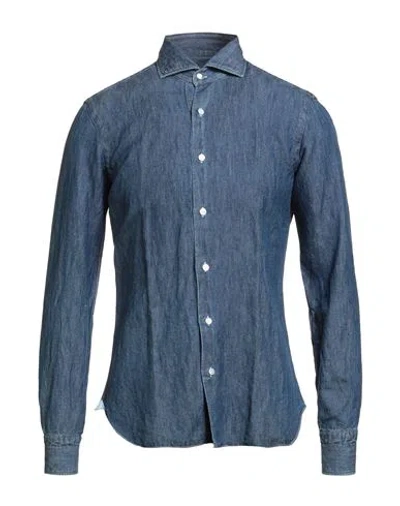 Barba Napoli Buttoned Shirt In Blue