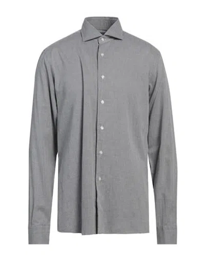 Barba Napoli Dandy Life Man Shirt Grey Size 17 ½ Cotton