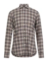 Barba Napoli Dandy Life Man Shirt Sand Size 16 Cotton