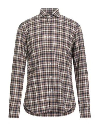 Barba Napoli Dandy Life Man Shirt Sand Size 16 Cotton