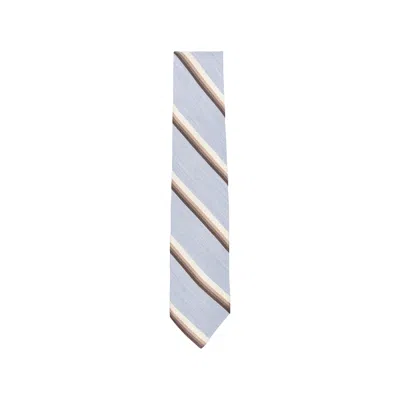 Barba Napoli Diagonal-stripe Tie In Blue