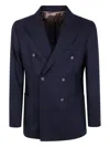 Barba Napoli Double-breasted Blazer In Blue