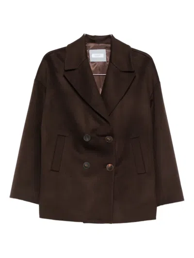Barba Napoli Double-breasted Blazer In Brown