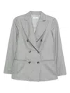 Barba Napoli Double-breasted Blazer In Gray