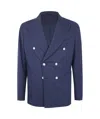 Barba Napoli Barba Dynamic Double Breast Jacket In Blue