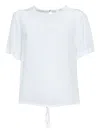 Barba Napoli Barba White Silk Crewneck Blouse