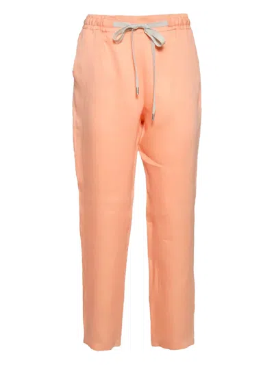 BARBA NAPOLI DRAWSTRING-WAIST TROUSERS