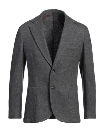 Barba Napoli Dynamic Man Blazer Charcoal Size 44 Wool, Polyamide