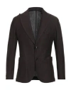 Barba Napoli Dynamic Man Blazer Chocolate Brown Size 44 Wool, Cotton In Brown