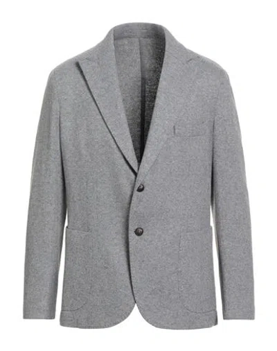 Barba Napoli Dynamic Man Blazer Grey Size 44 Wool, Polyamide