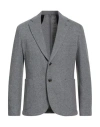 Barba Napoli Dynamic Man Blazer Light Grey Size 42 Wool, Cotton In Gray