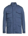 Barba Napoli Dynamic Man Jacket Navy Size 46 Cotton, Polyamide, Elastane In Blue