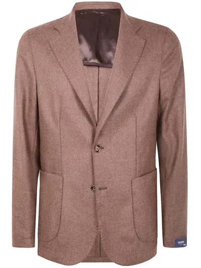 Barba Napoli "easy Mono" Jacket In Brown