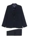 Barba Napoli Barba 'easy' Navy Blue Single Breasted Suit In Black