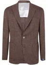 Barba Napoli Easy Single Breast Jacket In Brown