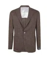 Barba Napoli Easy Single Breast Jacket In Brown