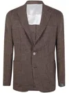 Barba Napoli Barba Easy Single Breast Jacket In Brown