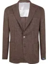 Barba Napoli Barba Easy Single Breast Jacket In Brown