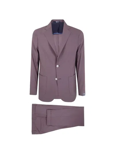Barba Napoli Easy Suit Mono Napoli Chino Trousers In Brown