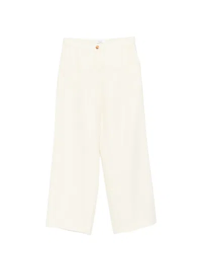 Barba Napoli Elasticated-waist Wide-leg Trousers In Neutral