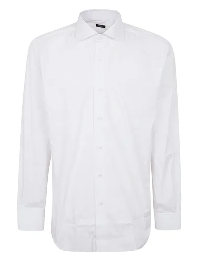 Barba Napoli Elegant Casual Shirt For Men In White