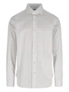Barba Napoli Embroidered-detail Cotton Shirt In White