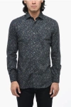 BARBA NAPOLI FLORAL-MOTIF SHIRT WITH SPREAD COLLAR