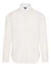 Barba Napoli Floral-patter Long-sleeve Shirt In White
