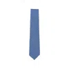 Barba Napoli Floral-pattern Tie In Blue