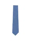 Barba Napoli Floral-pattern Tie In Metallic