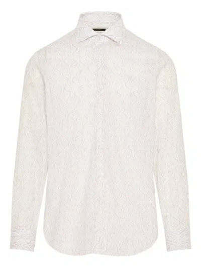 Barba Napoli Geometric-pattern Shirt