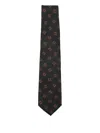 Barba Napoli Geometric-pattern Tie In Green