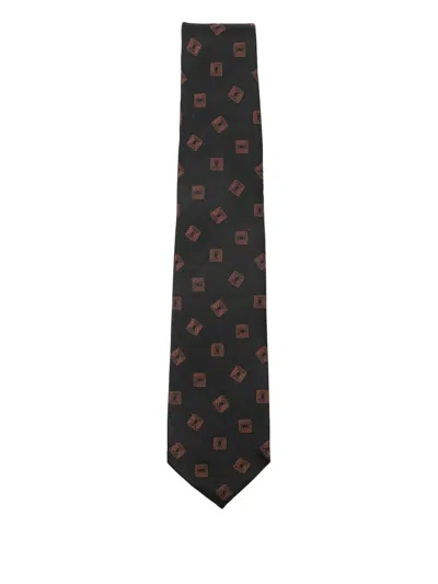 BARBA NAPOLI GEOMETRIC-PATTERN TIE