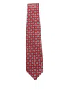 Barba Napoli Geometric-pattern Tie In Red