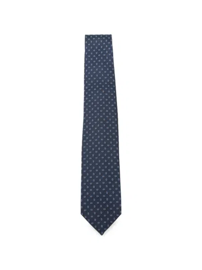 Barba Napoli Geometric-print Tie In Multi