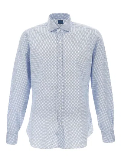 Barba Napoli Graphic-print Shirt In Blue
