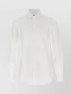 Barba Napoli Honeycomb-pattern Cotton Shirt In White