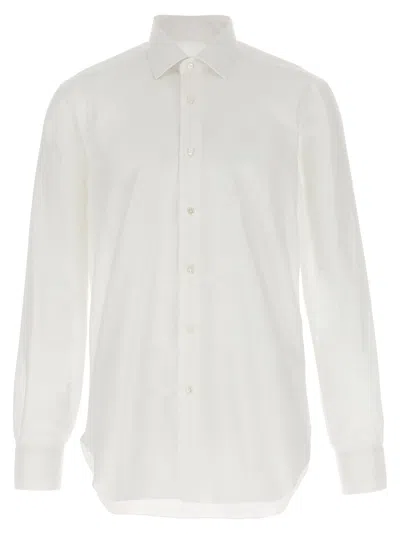 Barba Napoli Honeycomb Shirt In White