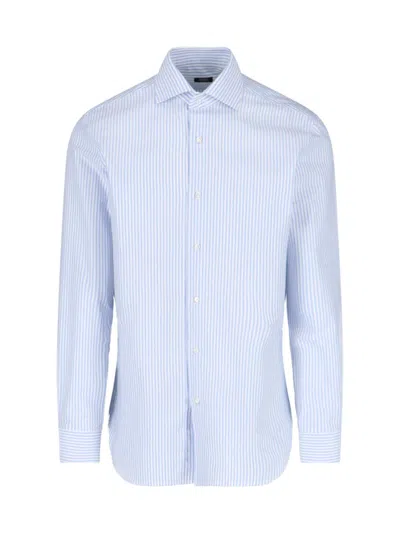 BARBA NAPOLI BARBA NAPOLI I' STRIPE SHIRT – LIGHT BLUE