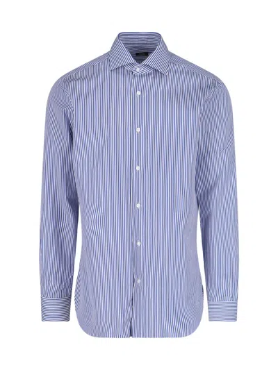 BARBA NAPOLI 'I' STRIPED SHIRT