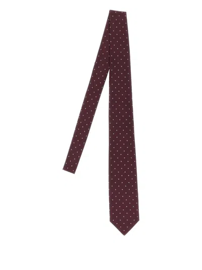 BARBA NAPOLI JACQUARD POLKA-DOT TIE