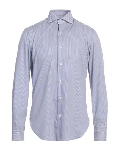 Barba Napoli Journey Man Shirt Blue Size 17 ½ Cotton