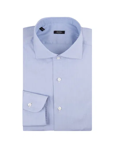 Barba Napoli Light Blue Cotton Blend Shirt